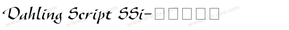 Dahling Script SSi字体转换